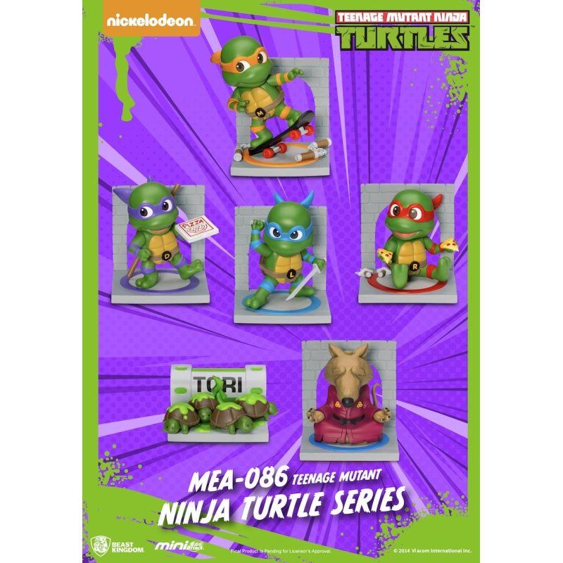 LES TORTUE NINJA - Set 6 Figurine Blind Box 8cm