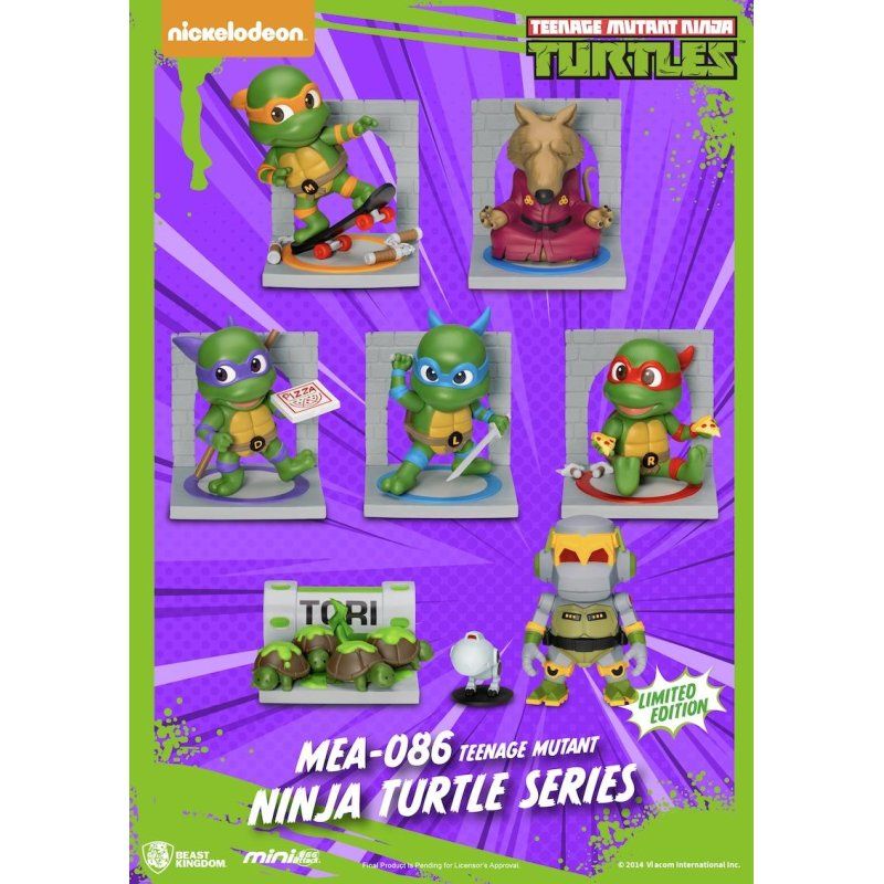 LES TORTUE NINJA - Set 6 Figurine Blind Box 8cm