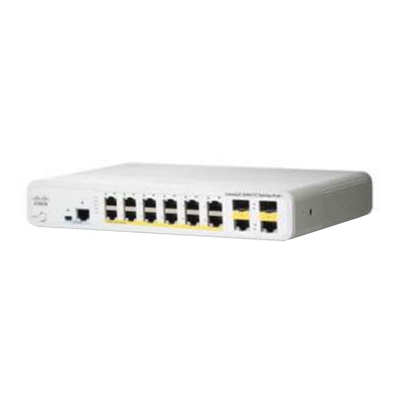 Cisco Catalyst WS-C2960C-12PC-L Managed L2 Fast Ethernet (10/100) Power over Ethernet (PoE) White