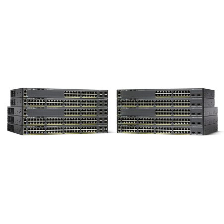 Cisco Catalyst C2960XR24TSI, Refurbished Géré L3 Gigabit Ethernet (10/100/1000) 1U Noir