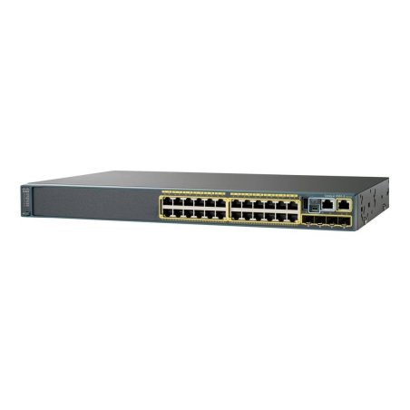 Cisco Catalyst C2960X-24TDL, Refurbished Géré L2 Gigabit Ethernet (10/100/1000) Noir