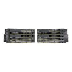 Cisco Catalyst C2960X24TSLL, Refurbished Géré L2/L3 Gigabit Ethernet (10/100/1000) 1U Noir