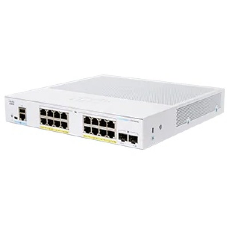 Cisco CBS250-16P-2G Managed L3 Gigabit Ethernet (10/100/1000) Power over Ethernet (PoE) 1U Black, Grey