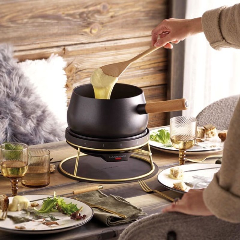 FONDUE HÉRITAGE 3L 4 TH° 8 PICS EN BOIS *