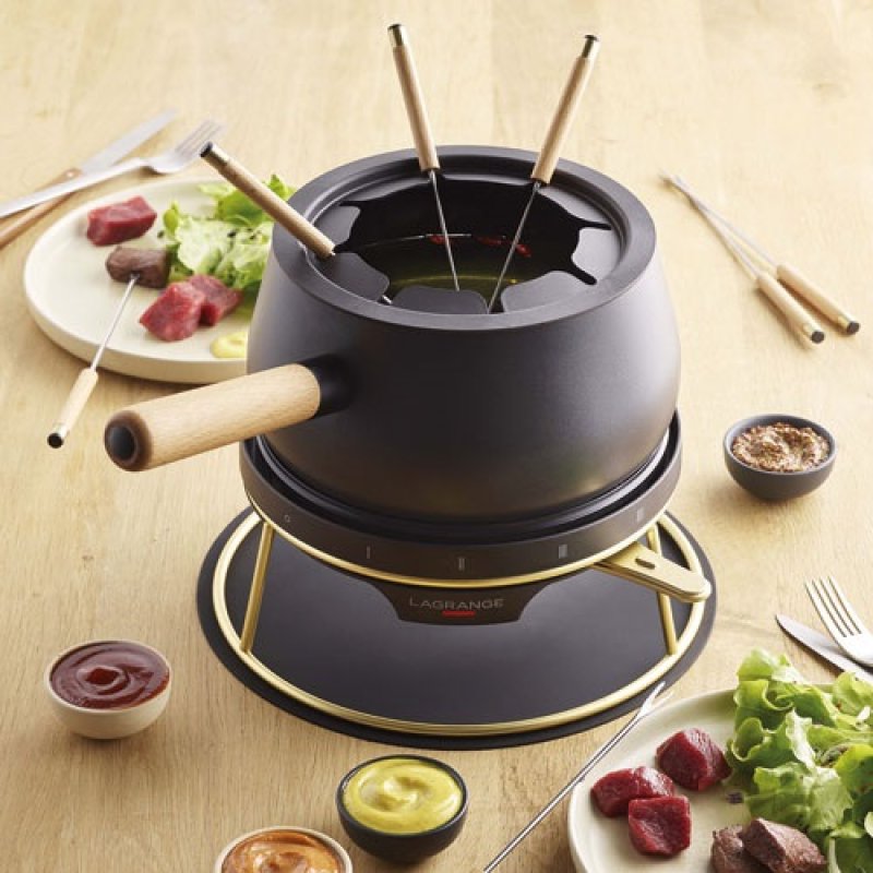 FONDUE HÉRITAGE 3L 4 TH° 8 PICS EN BOIS *