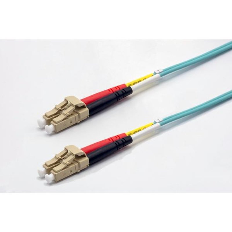 15m LC-UPC/LC-UPC 50/125 OM3 2.0mm LS0H aqua zip cord