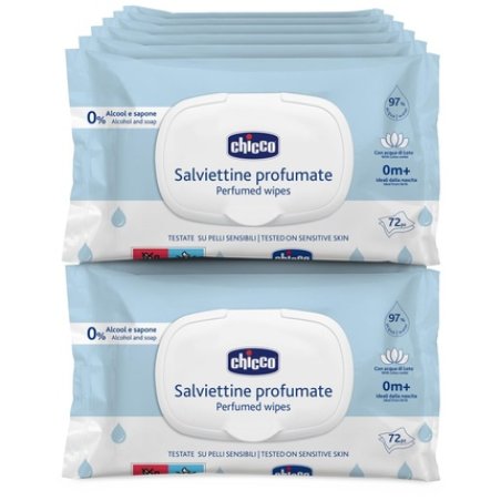 Chicco Newborn Baby Multipurpose Cleaning Wipes with Plaquette Alcohol-Free Perfumed Suitable for Sensitive Skin