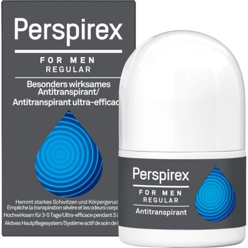 Perspirex For Men Regular Highly Effective Roll-On Antiperspirant 20ml