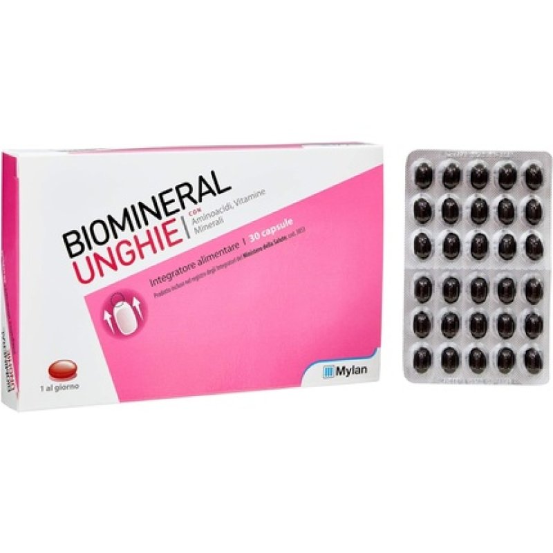 Biomineral Nail Strengthening Supplement for Weak Nails 30 Capsules