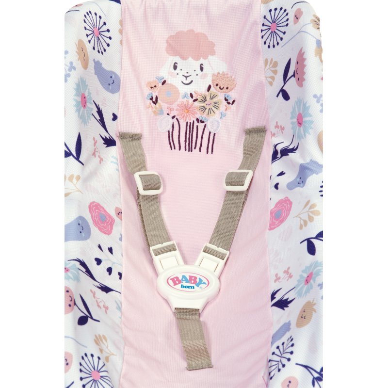 Zapf BABY born Babyschale Blumen