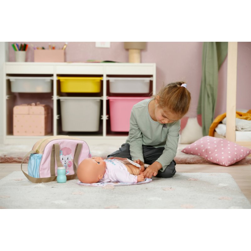 Zapf BABY born Wickeltasche Blumen