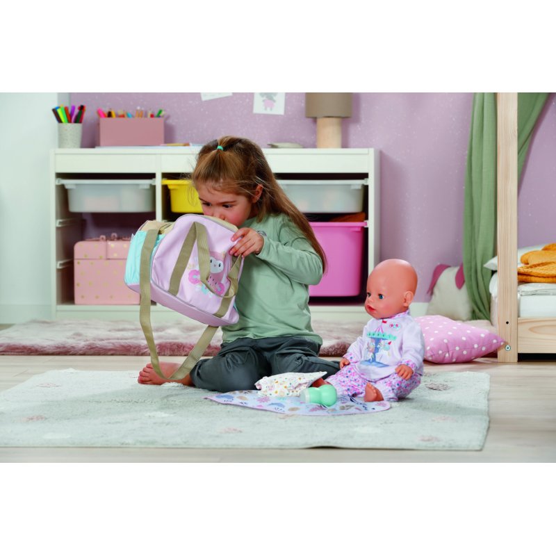 Zapf BABY born Wickeltasche Blumen