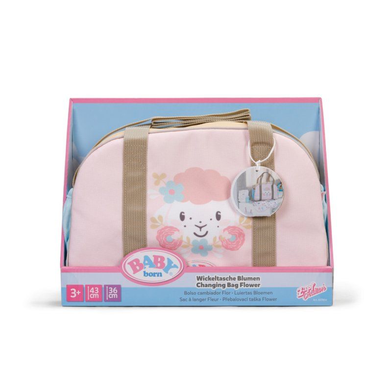 BABY born Changing Bag Flower Sac de couches pour poupée