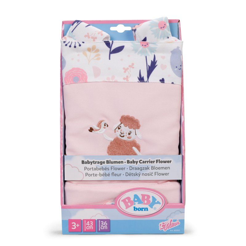Zapf BABY born Babytragesitz Blumen