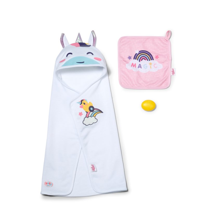 BABY born Hooded Towel Set Doll bathing set