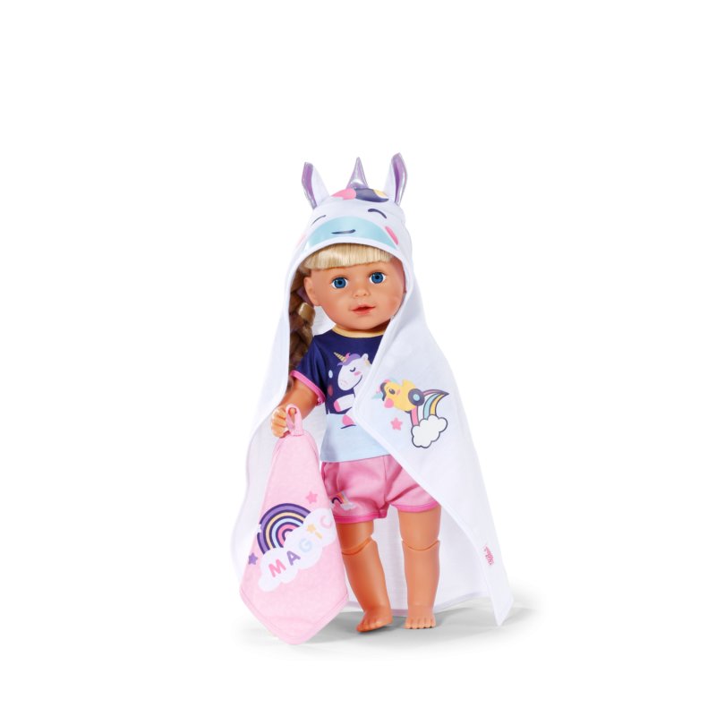 BABY born Hooded Towel Set Doll bathing set