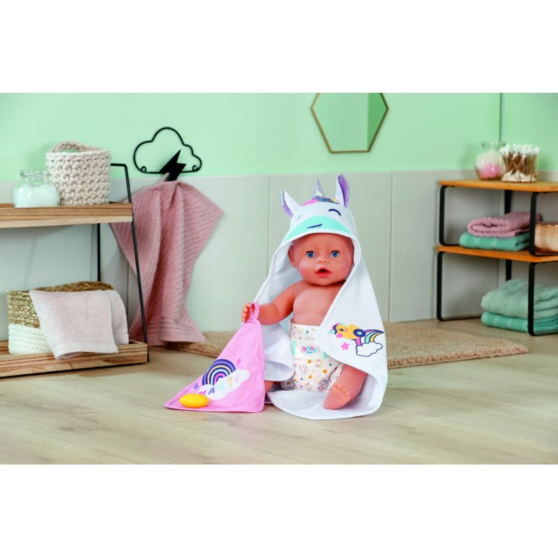 BABY born Hooded Towel Set Ensemble salle de bain pour poupée
