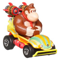 Hot Wheels Mario Kart Collection of 1:64 Scale Die-Cast Replica Vehicles, Toy Collectibles
