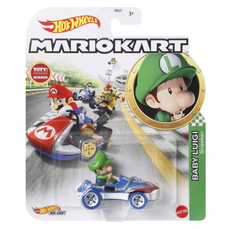 Hot Wheels Mario Kart Baby Luigi Sneeker Vehicle