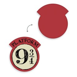 Harry Potter oreiller 9 3/4 36 cm