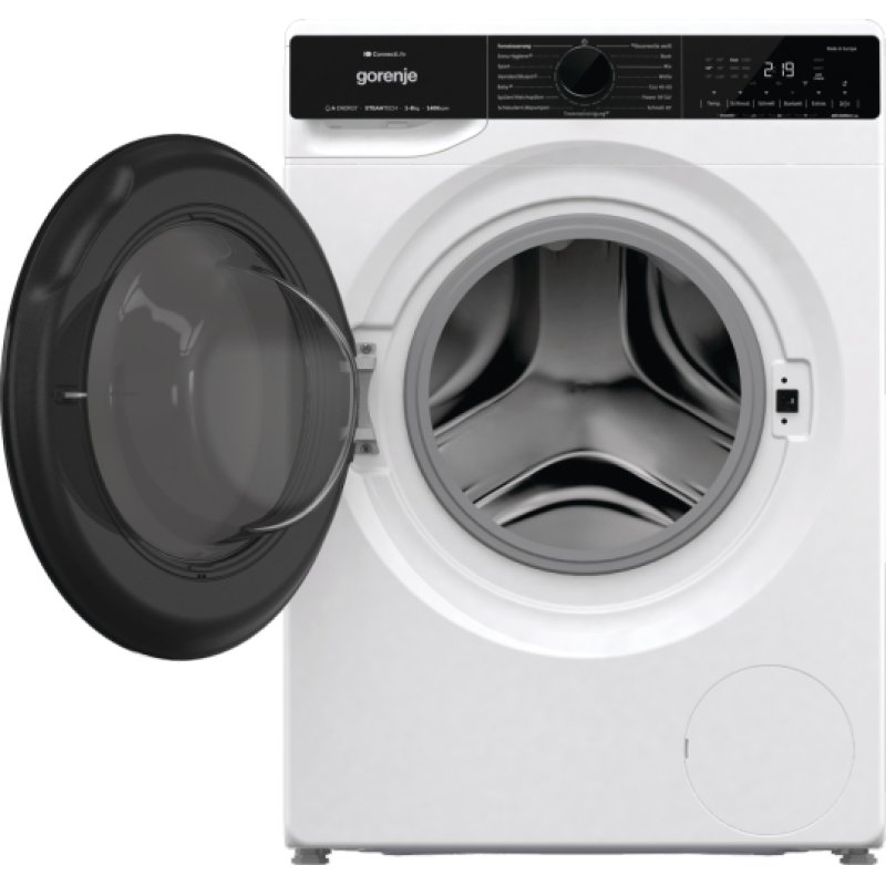 Gorenje WPNA84A2TS machine à laver Charge avant 8 kg 1400 tr/min Noir, Blanc