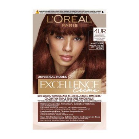 L'Oreal Paris Universal Nudes Permanent Hair Color - 4ur Medium Red
