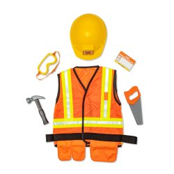 Melissa & Doug MPP RLP CnstrctnWorkerRlplyCstmSt GML Déguisement Enfant Unisexe Uniforme