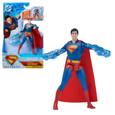 DC Comics - Figurine Superman 15 Cm - Figurine Articulée Issue Du Film - Super Héros Et Super Vilain - Jouet À