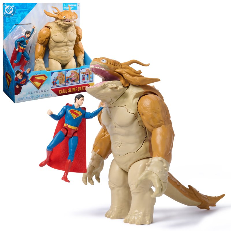 DC Comics - Battle Pack Kaiju - Figurine Superman VS Figurine Kaiju Géant - Scène Du Film - Slime Bleu - Super Héros