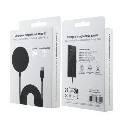 Chargeur sans fil noir 2-en-1 smartphone / Buds 15W Coloris Noir GP-SACBMSALK25