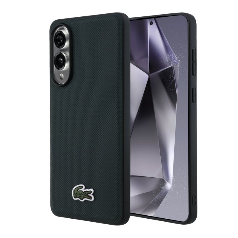 Coque magnétique Petit Piqué Lacoste Coloris Sinople pour Galaxy S25 Edge GP-LC