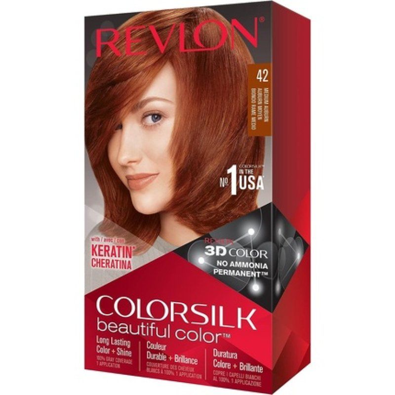 Revlon ColorSilk Hair Dye 42 Medium Auburn