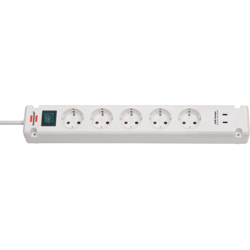 Brennenstuhl 1150660425 power extension 3 m 5 AC outlet(s) Indoor White