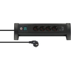 Brenn Office-Line 4fach sw/sw 1,8m mit Schalt