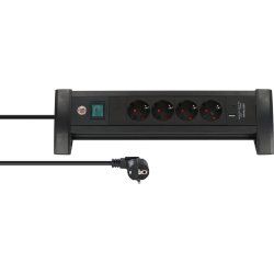 Brennenstuhl 1156250544 power extension 1.8 m 4 AC outlet(s) Indoor Black