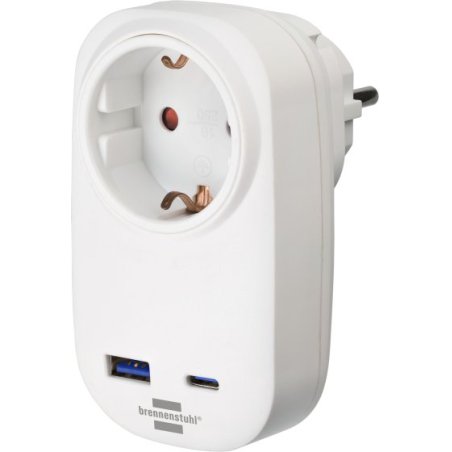 Brennenstuhl 1508210010 power plug adapter Type F White