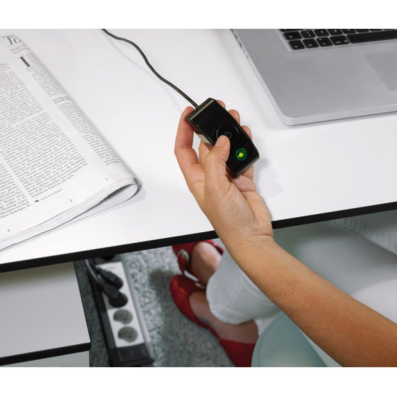 Brennenstuhl 1951560103 multiprise 3 m 6 sortie(s) CA Intérieure Noir, Gris clair