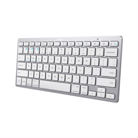 Trust 24653 clavier Bureau Bluetooth QWERTZ Allemand Argent, Blanc