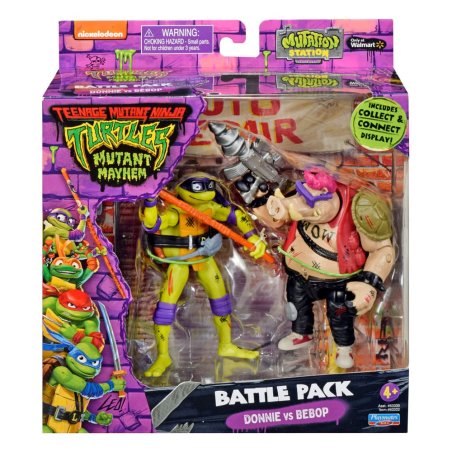 Tortues Ninja figurines Donatello vs. Bebop 11 cm