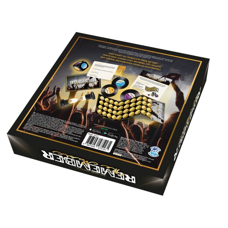 BOTI Remember The Music DE Jeu de cartes Trivia