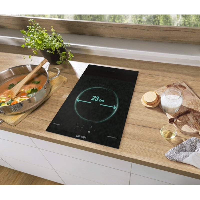 Gorenje GI3201BC dual zone induction cooktop built-in 30 cm Black