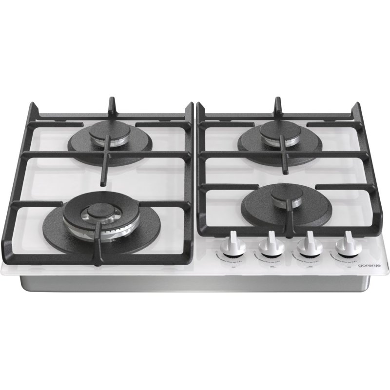 Gorenje GTW641EW plaque Blanc Intégré 60 cm Gaz 4 zone(s)