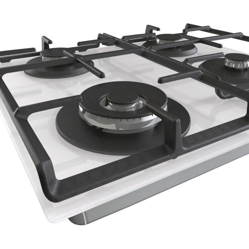 Gorenje GTW641EW plaque Blanc Intégré 60 cm Gaz 4 zone(s)