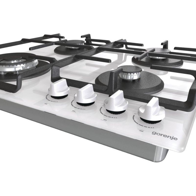 Gorenje GTW641EW plaque Blanc Intégré 60 cm Gaz 4 zone(s)