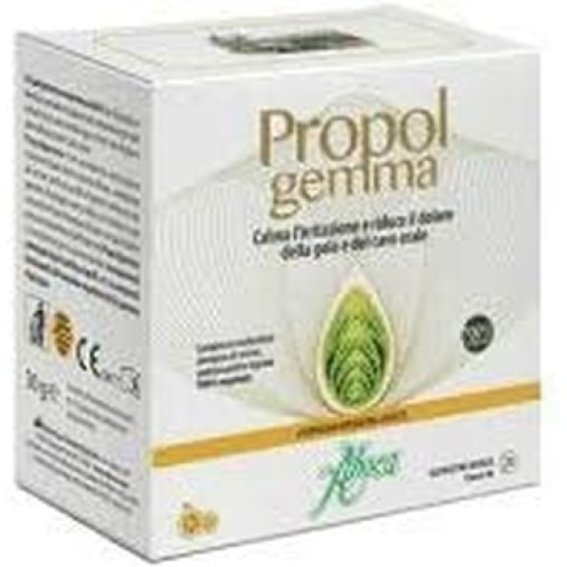 Aboca Propolgemma 20 Buccal Tablets for Adults - Protects the Mucous Membrane, Soothes Irritation, and Reduces Throat