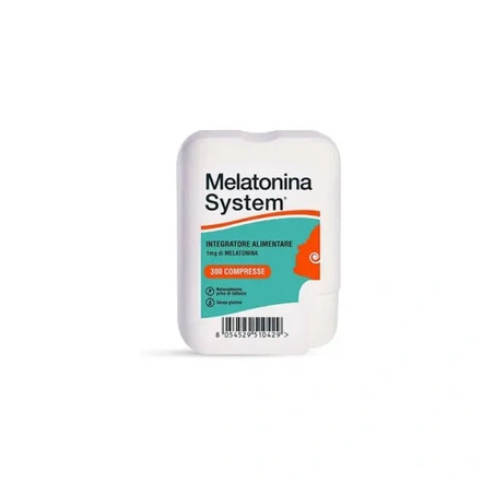 Sanifarma Melatonin System 300 Tablets 1 Milligram - Sleep Aid Supplement