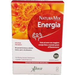 Aboca Natura Mix Advanced Energy Food Supplement 20 Soluble Sachets