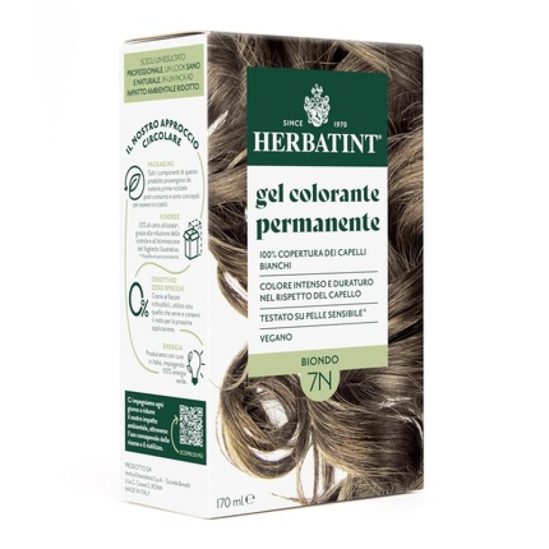 Herbatint Permanent Hair Color Gel 7N Blonde 170ml