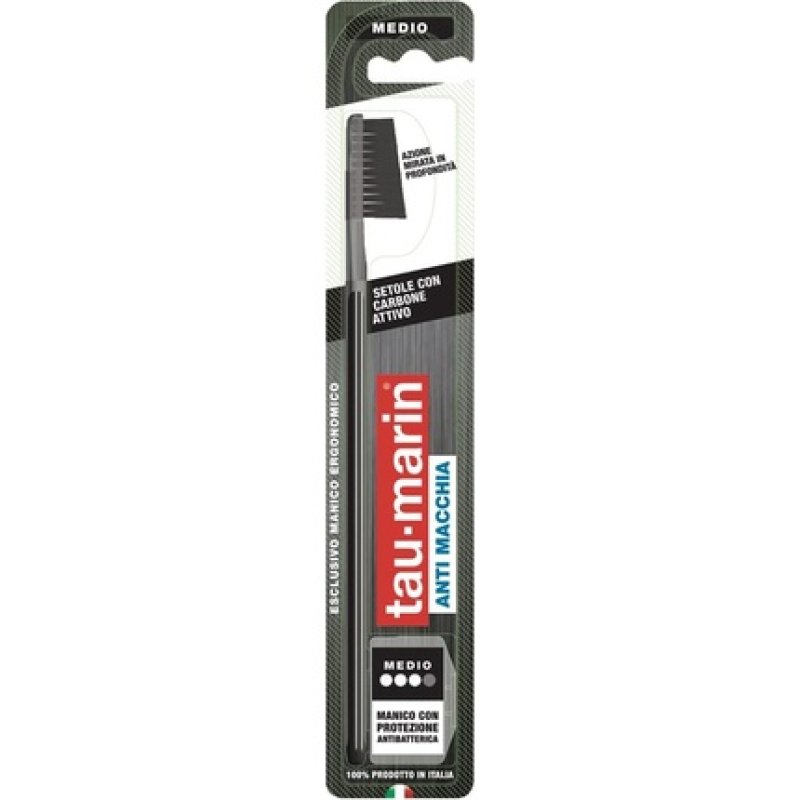 Tau-marin Professional 27 Black Stain-Resistant Antibacterial Toothbrush