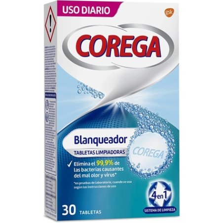 Corega Whitening 30 Tablets Cleaner